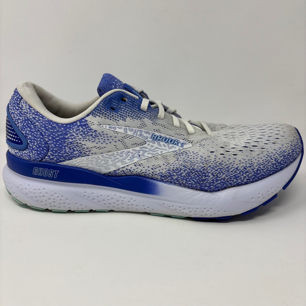 Brooks Ghost 16 Women's Size 11 Blue White Running Shoes (1204071B152)